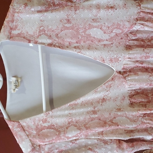 Peach Love California blush pink snakeskin dress Size Small - Picture 2 of 12